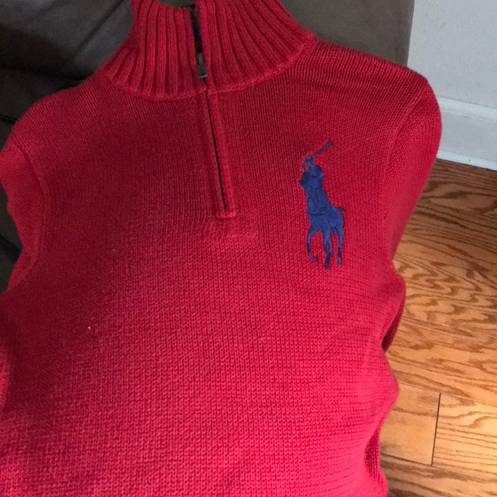 Red Polo Ralph Lauren turtle neck sweater